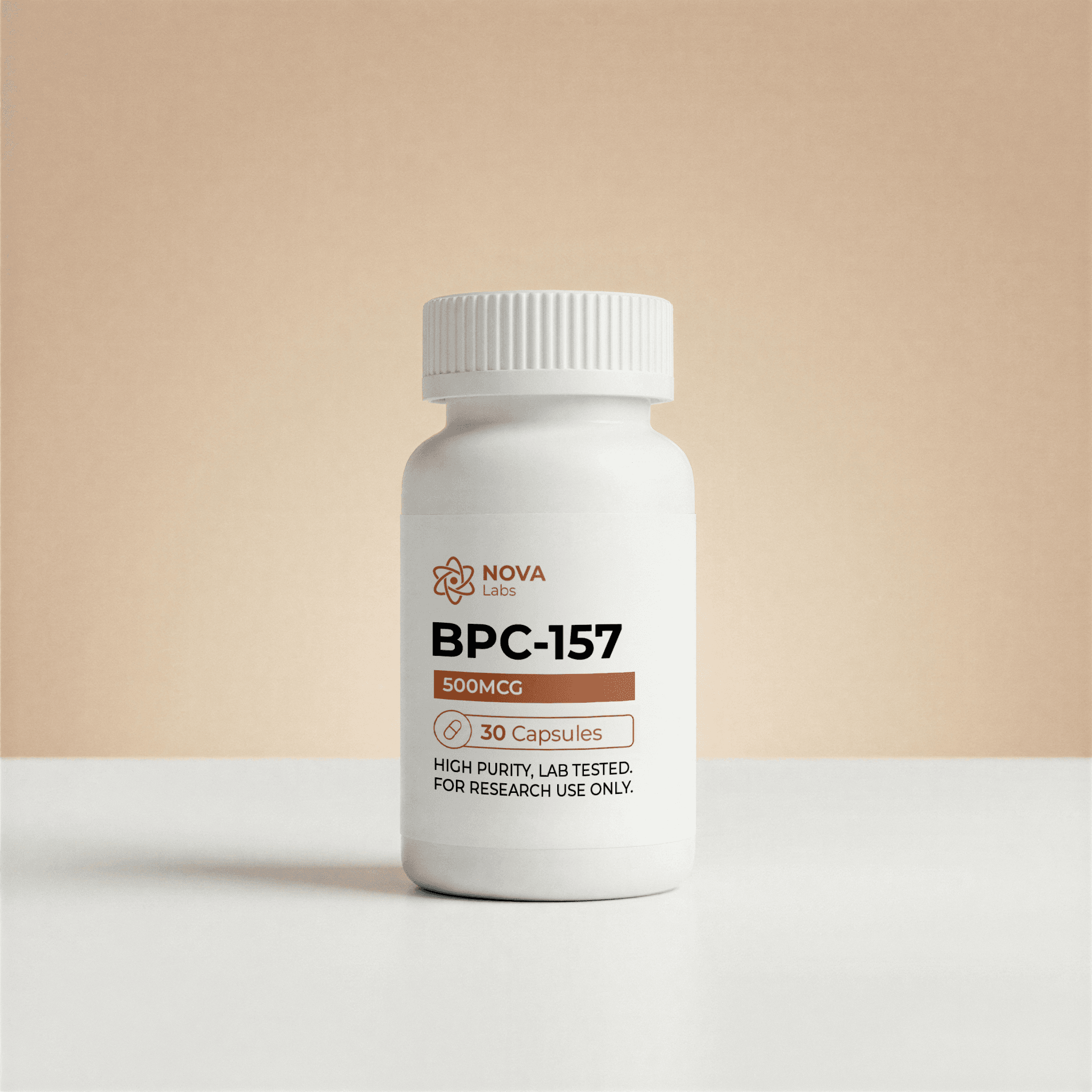 BPC-157 500MCG oral capsule bottle with 30 capsules - NOVA Labs
