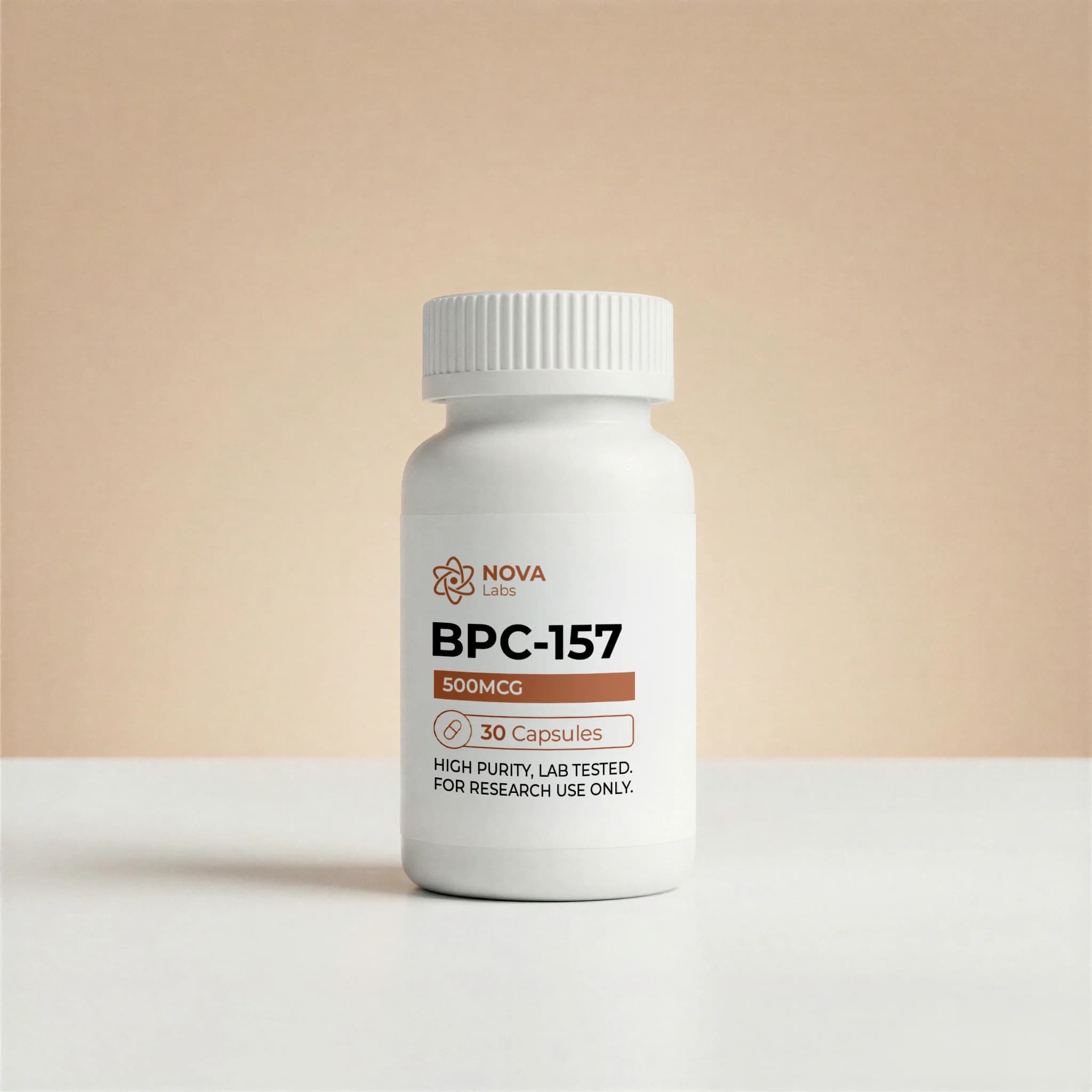 BPC-157 500MCG oral capsule bottle with 30 capsules - NOVA Labs