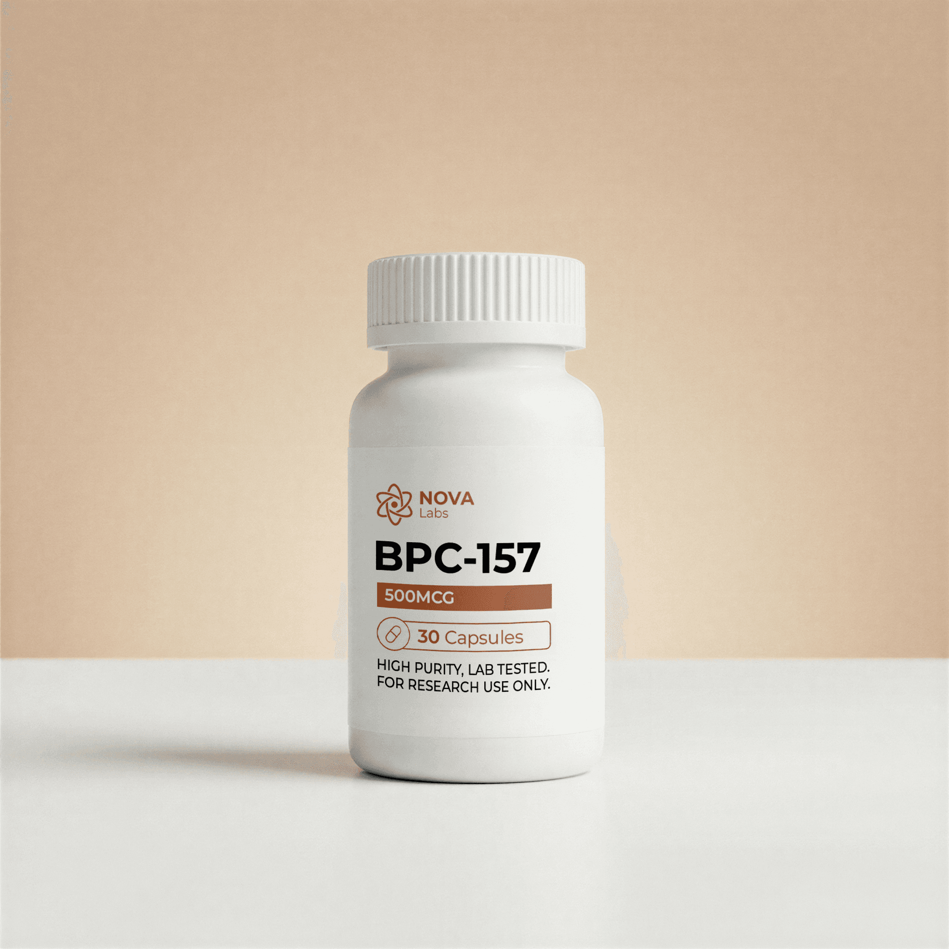 BPC-157 500MCG oral capsule bottle with 30 capsules - NOVA Labs
